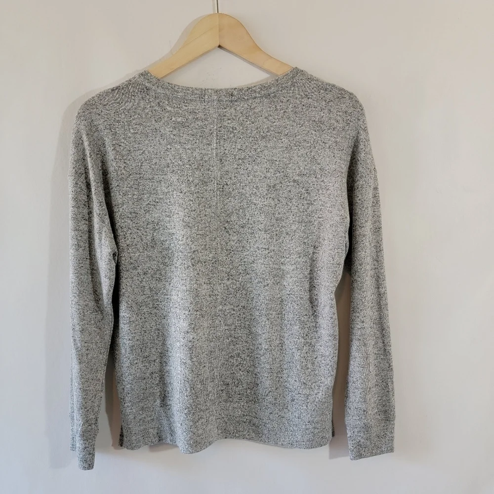 NEW Rails Women's Gray Long Sleeve Crewneck Top XS Soft Minimalist Y2K Cozy